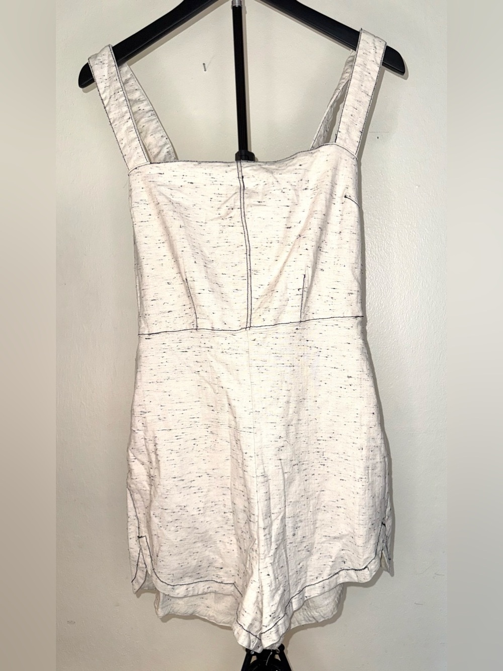 Urban Outfitters UO Hannah Cotton Cross-Back Romper, size L